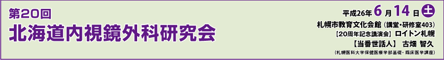 第20回北海道内視鏡外科研究会